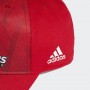 Boné Adidas Crusaders 3 Stripes - Vermelho