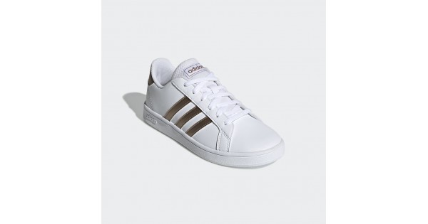 adidas grand court k rose gold