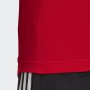 T-shirt Adidas Essentials 3 Stripes - Vermelha