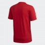 T-shirt Adidas Essentials 3 Stripes - Vermelha