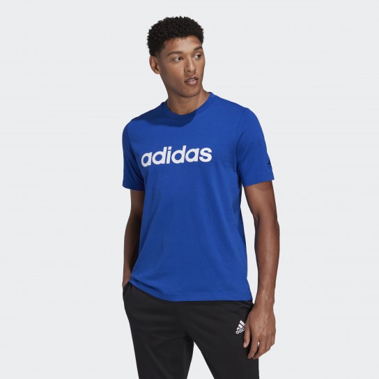 T-Shirt Adidas Linear Essentials - Azul
