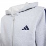 Casaco Adidas 3 Stripes FullZip J - Cinzento