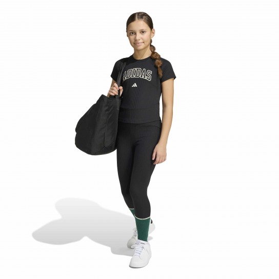 Legging Adidas Collegiate typography K - Preto