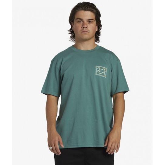 T-shirt Billabong Crayon Wave - Verde