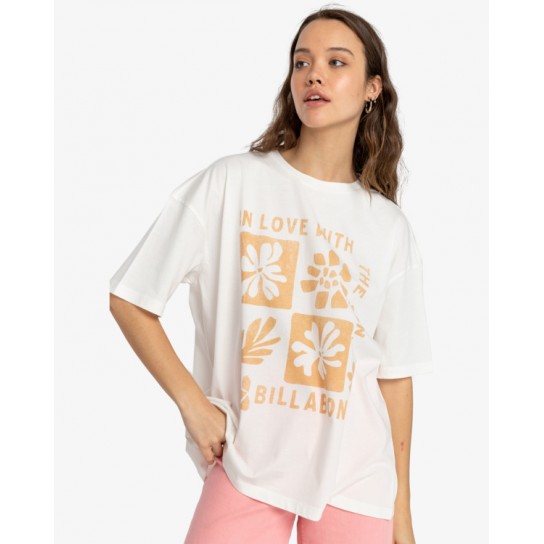 T-shirt Billabong In Love With The Sun - Branco