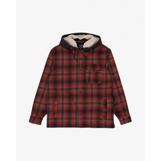 Camisa Billabong Furnace Bonded Flannel - Vermelho