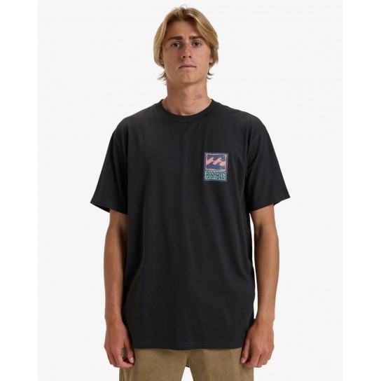 T-shirt Billabong Stamp - Preto