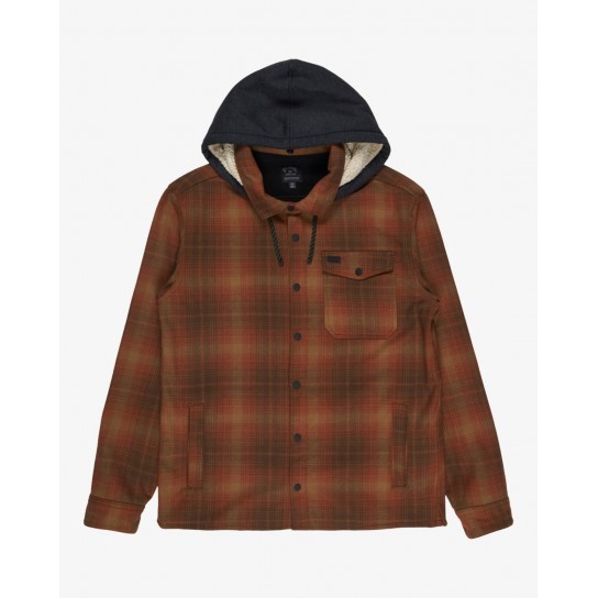 Casaco Billabong Furnace Bonded Flannel - Castanho