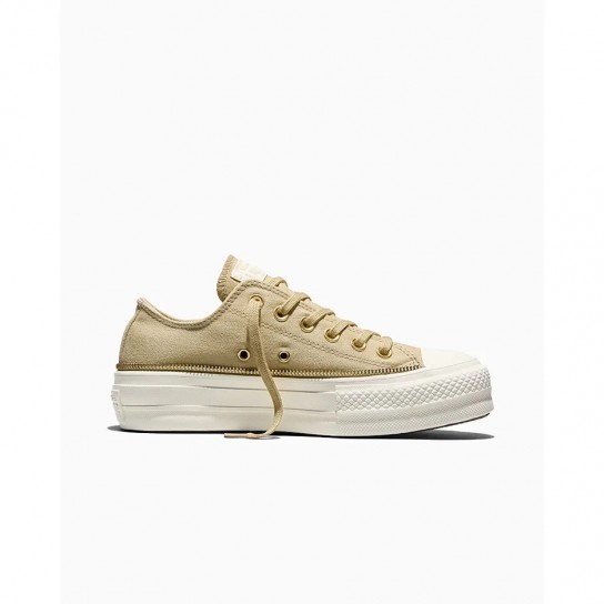 Converse All Star Lift Ox Side Zip - Camel