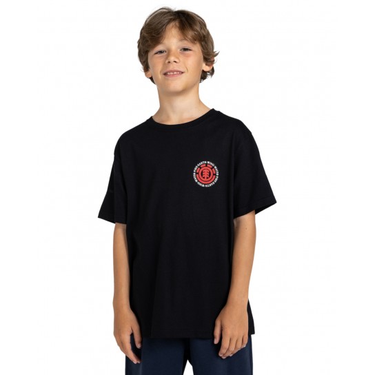 T-shirt Element Seal Boy - Preto