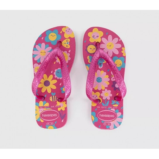 Havaianas Kids Flores - Rosa