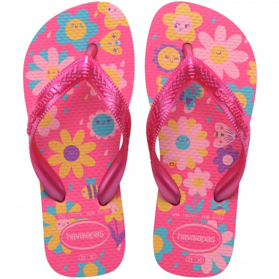 Havaianas Kids Flores - Rosa