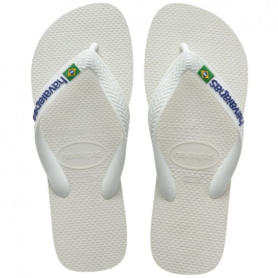 Havainas Brasil Logo - Branco