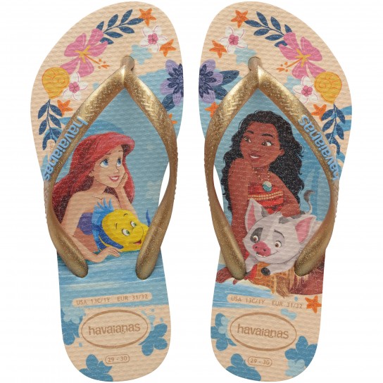 Havaianas Kids Slim Princess - Cru/Padrão