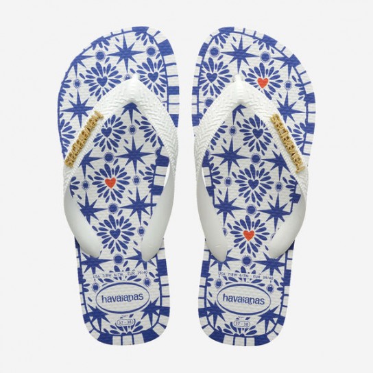 Havainas São Luís - Branco/Padrão Azulejo