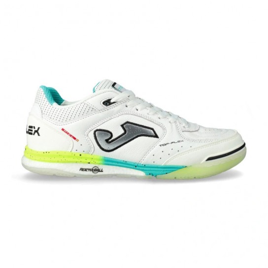 Joma Top Flex Rebound 2602 IN - Branco/Amarelo/Verde