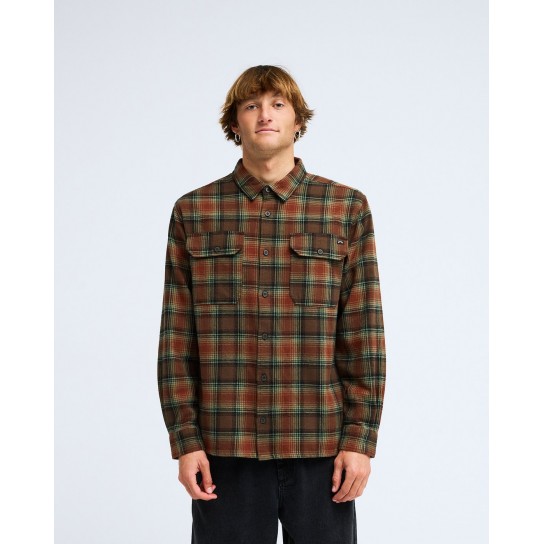 Camisa Quiksilver Offshore Flannel - Castanho
