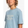 T-Shirt Quiksilver Feeding Line Jr - Azul