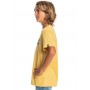 T-shirt Quiksilver Lined Up Jr - Amarelo