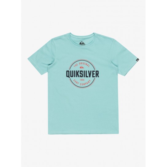 T-shirt Quiksilver Circle Up Jr - Turquesa
