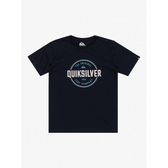 T-shirt Quiksilver Circle Up Jr - Azul