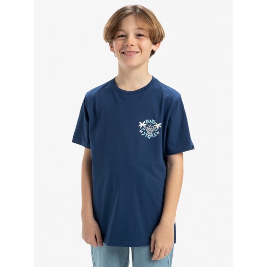 T-shirt Quiksilver Share The Stoke J - Azul