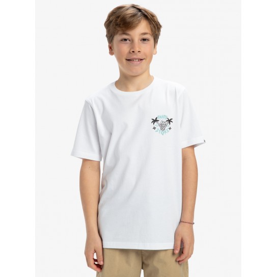 T-shirt Quiksilver Share The Stoke J - Branco