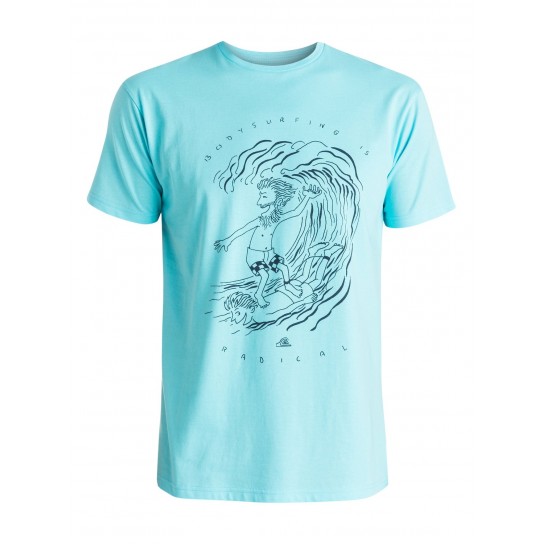 T-Shirt Quiksilver Island Pleasures - Azul Claro