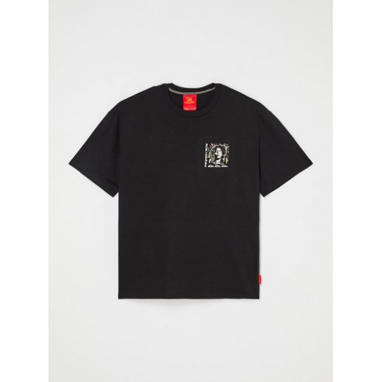 T-shirt Quiksilver Bob Marley Warhead - Preto