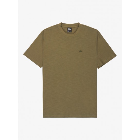T-shirt Quiksilver Slub Roundneck - Verde Oliva