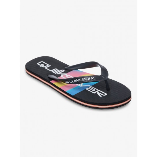 Chinelo Quiksilver Molokai Stripe - Preto