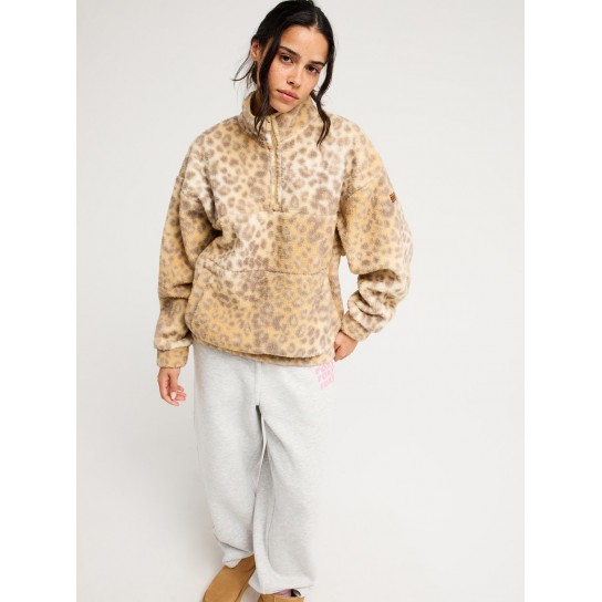 Sweat Roxy Jive Talking Bonded - Amarelo