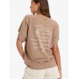 T-shirt Roxy Nightfall - Castanho
