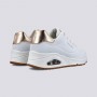 Skechers Uno Shimmer Away - Branco/Dourado