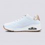 Skechers Uno Shimmer Away - Branco/Dourado