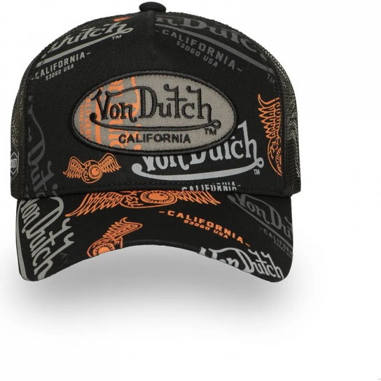 Boné Von Dutch - Preto/Laranja